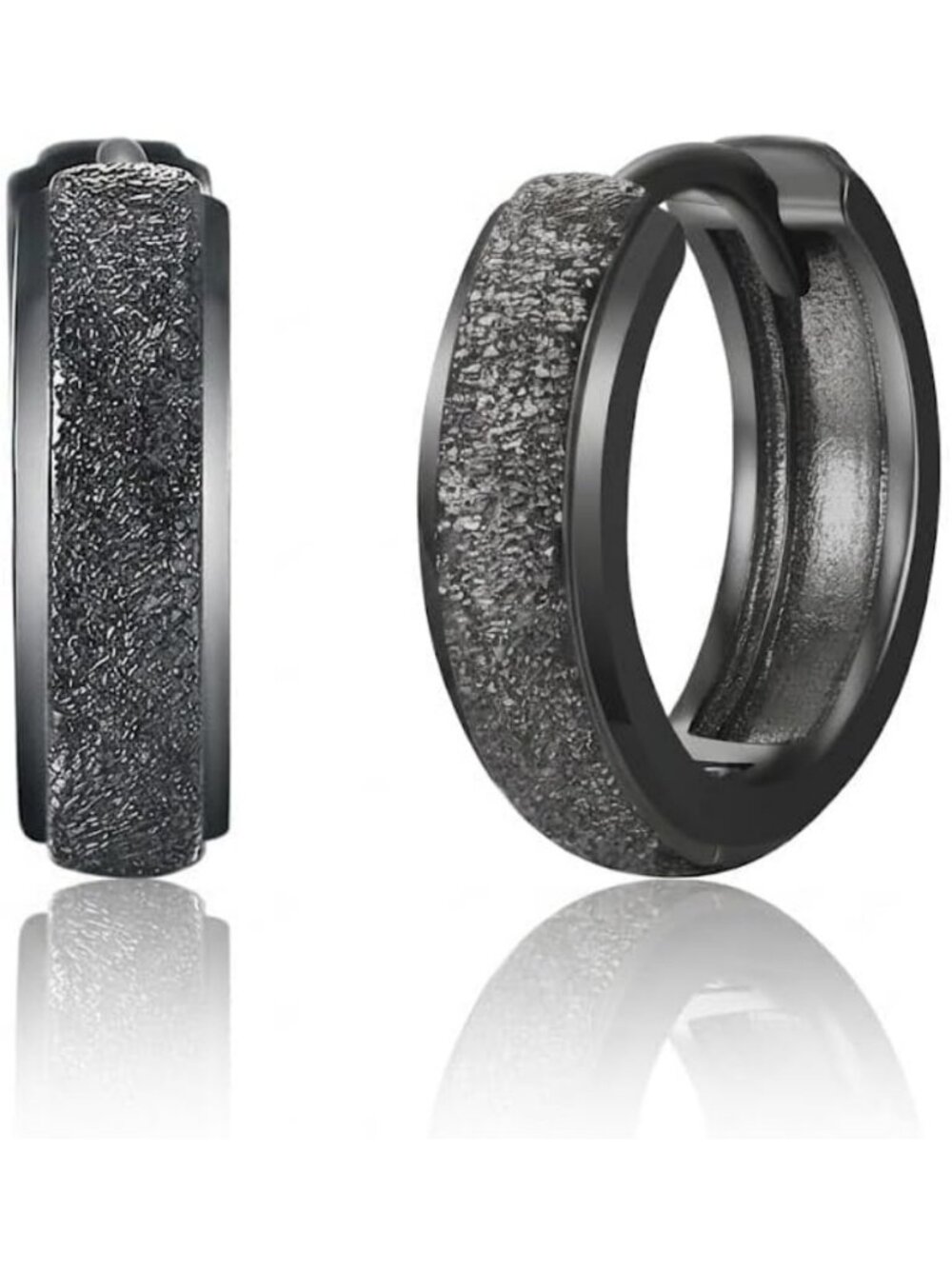 Vintage Black Hoop Cross Earrings | Gothic Jewelry for Men & Women, Unique Style
